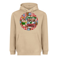 Mushroom christmas fueled by cocoa and christ ornament Heavyweight Hoodie - Artiststas