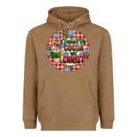 Toasted Coconut christmas fueled by cocoa and christ ornament Heavyweight Hoodie - Artiststas
