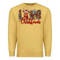 Antique Gold love christmas reindeer Premium Sweatshirt - Jasminsmagicworld