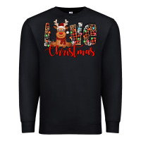 Black love christmas reindeer Premium Sweatshirt - Jasminsmagicworld