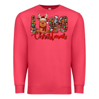 Cardinal love christmas reindeer Premium Sweatshirt - Jasminsmagicworld