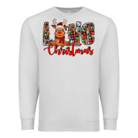 Dove Grey love christmas reindeer Premium Sweatshirt - Jasminsmagicworld
