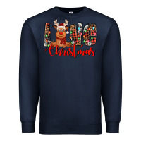 Navy love christmas reindeer Premium Sweatshirt - Jasminsmagicworld