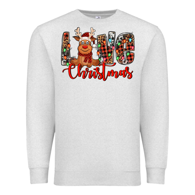 Love Christmas Reindeer Premium Sweatshirt by Jasminsmagicworld | Teevron