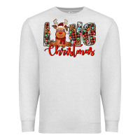 Oatmeal Heather love christmas reindeer Premium Sweatshirt - Jasminsmagicworld