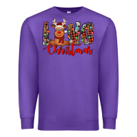 Purple love christmas reindeer Premium Sweatshirt - Jasminsmagicworld