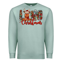 Seafoam love christmas reindeer Premium Sweatshirt - Jasminsmagicworld