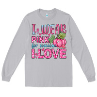 Moon Dust i wear pink for someone i love Long Sleeve Tee - Zillion Design Studio