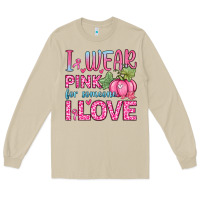 Mushroom i wear pink for someone i love Long Sleeve Tee - Zillion Design Studio
