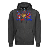 Charcoal Heather faith love freedom Zipper Hoodie - Neo Western