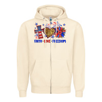 Sandshell faith love freedom Zipper Hoodie - Neo Western