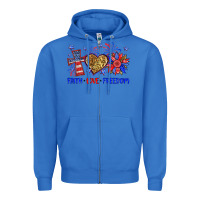 True Royal faith love freedom Zipper Hoodie - Neo Western