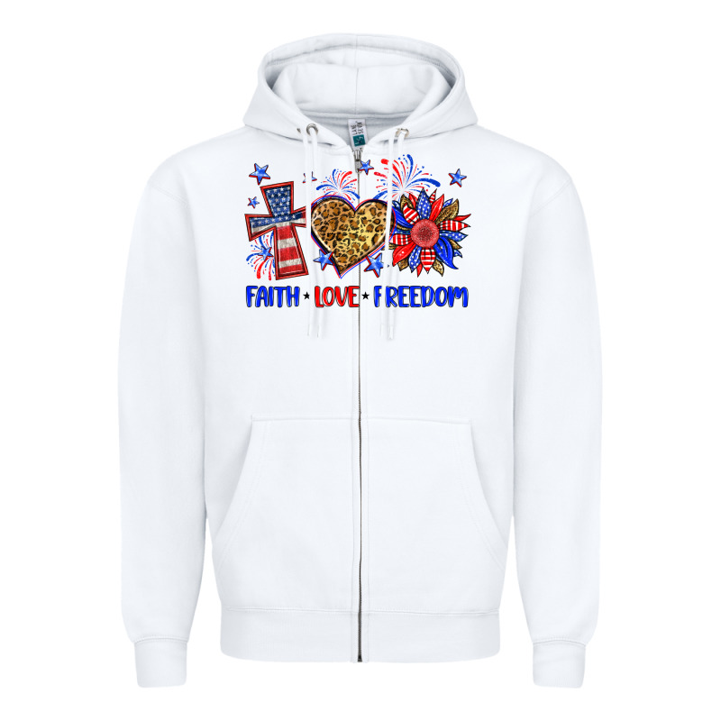 Faith Love Freedom Zipper Hoodie by Neo Western | Teevron
