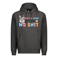 Charcoal Heather soft and kind but i take no shit Premium Hoodie - MaliasSmallBusiness