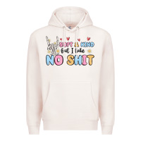 Pale Pink soft and kind but i take no shit Premium Hoodie - MaliasSmallBusiness