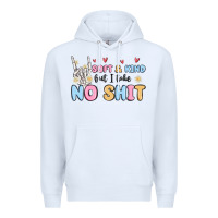 White soft and kind but i take no shit Premium Hoodie - MaliasSmallBusiness