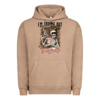Pigment Burro im trying but tired Urban Hoodie - MaliasSmallBusiness