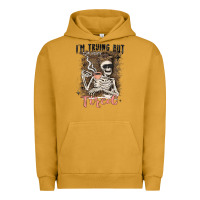 Pigment Peanut Butter im trying but tired Urban Hoodie - MaliasSmallBusiness
