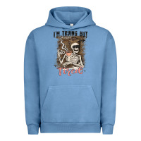 Pigment Pebble Blue im trying but tired Urban Hoodie - MaliasSmallBusiness