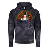 Cloud Black merry christmas y'all santa rainbow Vintage Hoodie - AdoDesignShop