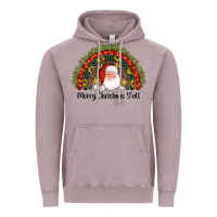 Vintage Zinc merry christmas y'all santa rainbow Vintage Hoodie - AdoDesignShop