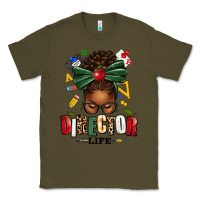 Army Green director life afro messy bun Classic Tee - texasbilliewilder