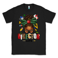 Black director life afro messy bun Classic Tee - texasbilliewilder