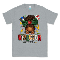 Heather Grey director life afro messy bun Classic Tee - texasbilliewilder