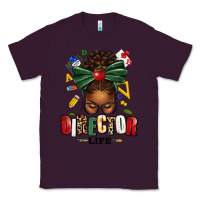 Plum director life afro messy bun Classic Tee - texasbilliewilder