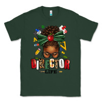 Sports Green director life afro messy bun Classic Tee - texasbilliewilder