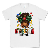 White director life afro messy bun Classic Tee - texasbilliewilder