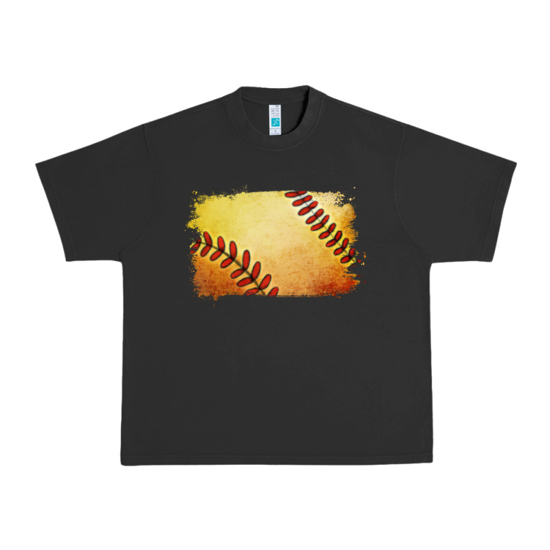 Softball Brushstroke Urban Heavy Tee by RanaPortraitStore | Teevron
