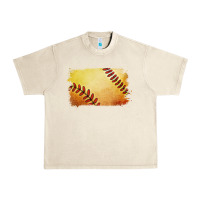 Sandshell softball brushstroke Urban Heavy Tee - RanaPortraitStore