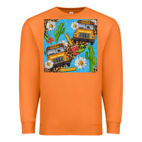 Carrot school bus seamless pattern Premium Sweatshirt - BundleAndBundleShop