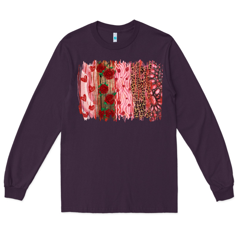 Valentine's Day Brushstrokes Long Sleeve Tee by RanaPortraitStore | Teevron