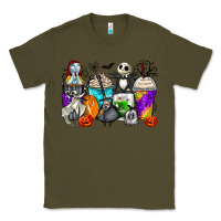Army Green halloween cartoon characters coffee cups Classic Tee - Zillion Design Studio