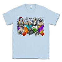 Dusty Blue halloween cartoon characters coffee cups Classic Tee - Zillion Design Studio