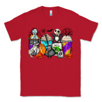 Red halloween cartoon characters coffee cups Classic Tee - Zillion Design Studio
