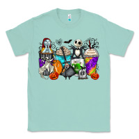 Seafoam halloween cartoon characters coffee cups Classic Tee - Zillion Design Studio