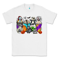 White halloween cartoon characters coffee cups Classic Tee - Zillion Design Studio