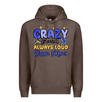Coffee crazy proud always loud cheer mom Premium Hoodie - MaliasSmallBusiness