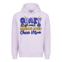 Lilac crazy proud always loud cheer mom Premium Hoodie - MaliasSmallBusiness