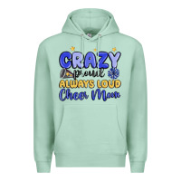 Seafoam crazy proud always loud cheer mom Premium Hoodie - MaliasSmallBusiness