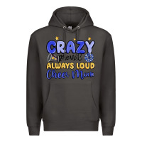 Smoke crazy proud always loud cheer mom Premium Hoodie - MaliasSmallBusiness