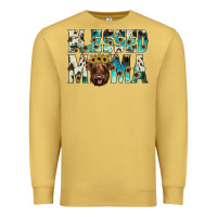 Antique Gold blessed mama Premium Sweatshirt - JahusDesignShop