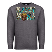 Charcoal Heather blessed mama Premium Sweatshirt - JahusDesignShop