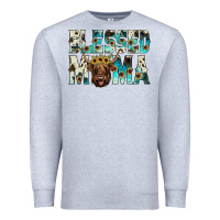 Heather Grey blessed mama Premium Sweatshirt - JahusDesignShop