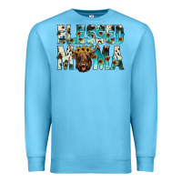Ocean Blue blessed mama Premium Sweatshirt - JahusDesignShop
