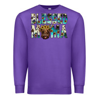 Purple blessed mama Premium Sweatshirt - JahusDesignShop