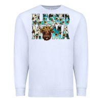White blessed mama Premium Sweatshirt - JahusDesignShop
